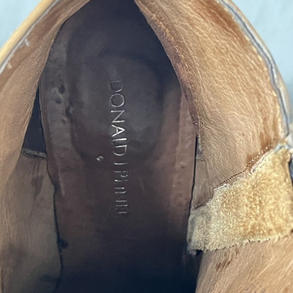 Donald J Pliner "Volt" Leather Snakeskin Pointed Cap Toe Boots Booties Size 8 - Picture 10 of 11